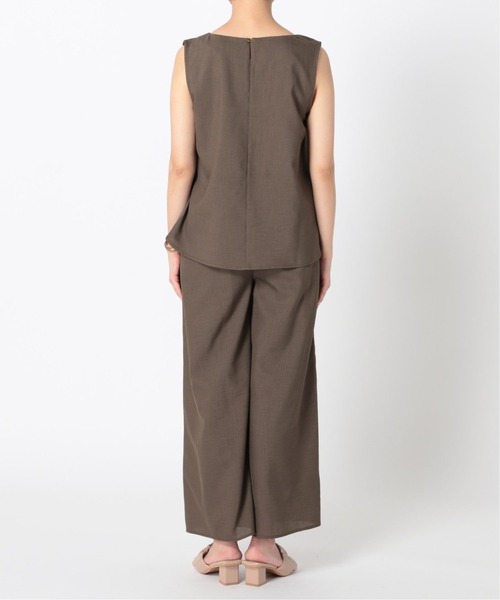 B.C STOCK（ベーセーストック）の「《追加》リネンライク オールインワンSET（その他パンツ・レディース・チャコールグレー/ブラウン/モスグリーン・FREE）」の18枚目の写真