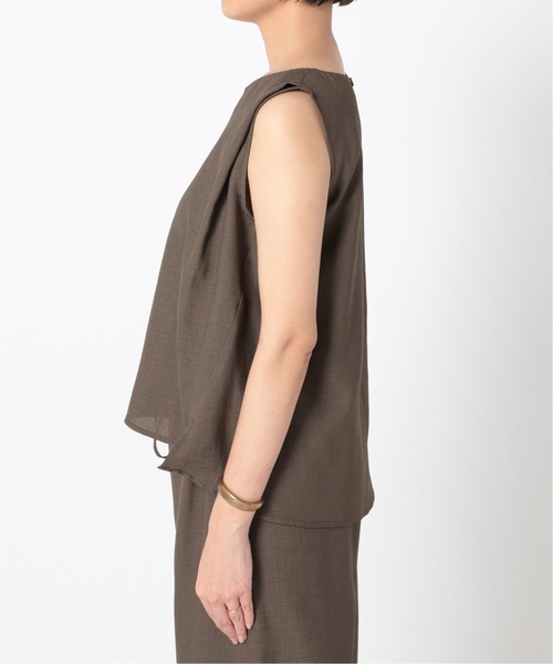 B.C STOCK（ベーセーストック）の「《追加》リネンライク オールインワンSET（その他パンツ・レディース・チャコールグレー/ブラウン/モスグリーン・FREE）」の10枚目の写真