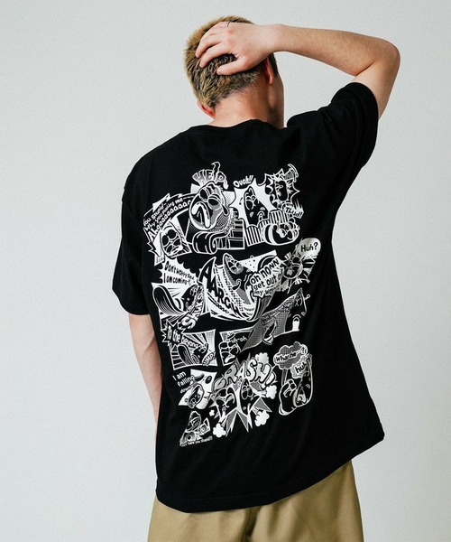 MFC STORE（エムエフシーストア）の「Larva x MFC STORE TYPE2 S/S TEE（Tシャツ/カットソー・メンズ・ブラック/ホワイト・S/M）」の16枚目の写真
