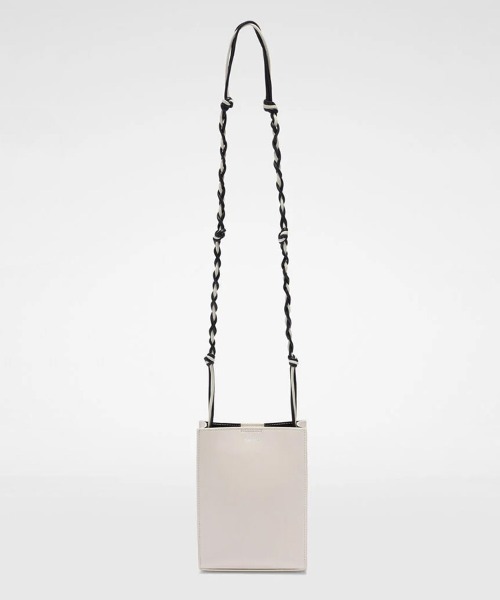 JIL SANDER（ジルサンダー）の「TANGLE SM（ショルダーバッグ・レディース・ベージュ系/ブラック/ホワイト系/ピンク系/カーキ/イエロー系/バーガンディー/グレー系/ライトカーキ/ピンク/ブルー/グリーン/ペールイエロー/オリーブ/ミント/ブラウン/ライトピンク/ホワイト×ブラック/ブルー系その他/イエロー系2・UNI）」の2枚目の写真