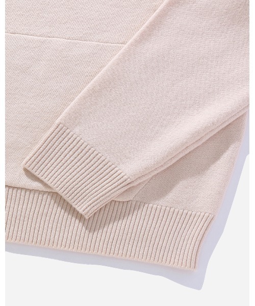 Saturdays NYC(サタデーズ ニューヨークシティ )の「Ditch Boiled Wool Hoodie(ニット/セーター・メンズ・ブラック/オフホワイト・X-SMALL/S/XL/L/M)」の9枚目の写真