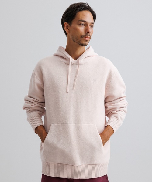 Saturdays NYC(サタデーズ ニューヨークシティ )の「Ditch Boiled Wool Hoodie(ニット/セーター・メンズ・ブラック/オフホワイト・X-SMALL/S/XL/L/M)」の13枚目の写真