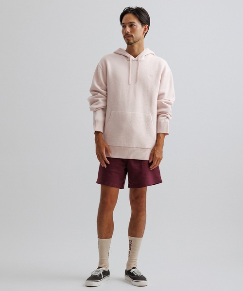 Saturdays NYC(サタデーズ ニューヨークシティ )の「Ditch Boiled Wool Hoodie(ニット/セーター・メンズ・ブラック/オフホワイト・X-SMALL/S/XL/L/M)」の15枚目の写真