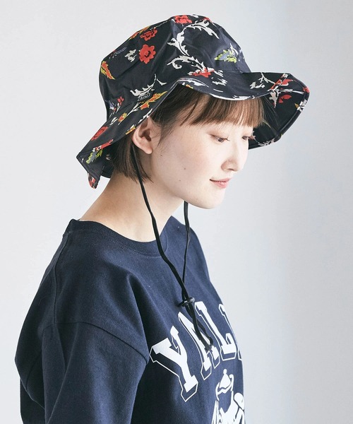 KiU(キウ)の「KiUキウパッカブルバケットハット(ハット・レディース・ホワイト系その他/ブラック系その他/ブラック系その他2/ブラック×レッド/グリーン系カモフラージュ/ベージュ系その他/グリーン系その他/ネイビー系/ブラック/ブラック系その他3・M)」の4枚目の写真