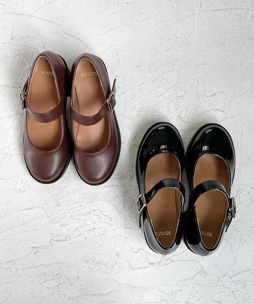 SOROTTO（ソロット）の「軽量厚底 メリージェーン ヒールパンプス◆（パンプス・キッズ・ブラウン/ブラック系その他/ブラック・23.0cm/24.0cm/21.0cm/22.0cm）」の14枚目の写真