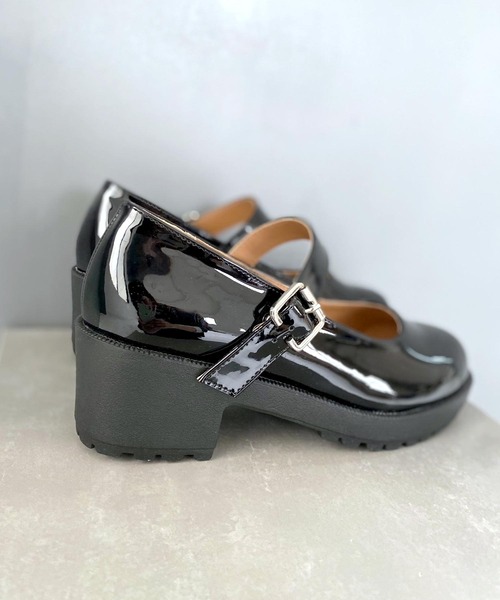 SOROTTO（ソロット）の「軽量厚底 メリージェーン ヒールパンプス◆（パンプス・キッズ・ブラウン/ブラック系その他/ブラック・23.0cm/24.0cm/21.0cm/22.0cm）」の11枚目の写真