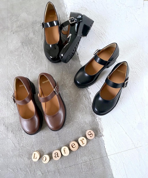 SOROTTO（ソロット）の「軽量厚底 メリージェーン ヒールパンプス◆（パンプス・キッズ・ブラウン/ブラック系その他/ブラック・23.0cm/24.0cm/21.0cm/22.0cm）」の9枚目の写真