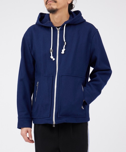 603（ロクマルサン）の「603 MELTON FOOD BLOUSON（ブルゾン・メンズ・ブラック/ブルー・FREE）」の2枚目の写真