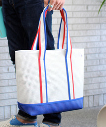 SPICE OF LIFE | ライトトートバッグ EVA軽量メッシュ トリコロール スポーツバッグ/ジムバッグ/エコバッグ(トートバッグ)