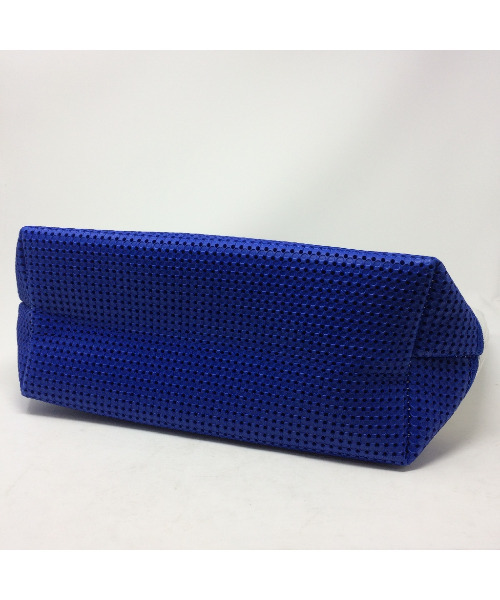 SPICE OF LIFE（スパイス オブ ライフ）の「ライトトートバッグ EVA軽量メッシュ トリコロール スポーツバッグ/ジムバッグ/エコバッグ（トートバッグ・レディース・ホワイト×ネイビー・ONE SIZE）」の11枚目の写真