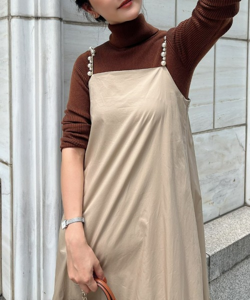 EIMY ISTOIRE（エイミーイストワール）の「タートルネックカラーリブニット（ニット/セーター・レディース・ホワイト/ブラック/ブラウン/ピンク/オレンジ/ブルー/ラベンダー/コーラルピンク/ベージュ/ロイヤルブルー・FREE）」の22枚目の写真