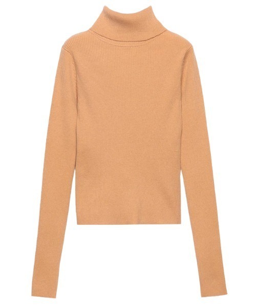 EIMY ISTOIRE（エイミーイストワール）の「タートルネックカラーリブニット（ニット/セーター・レディース・ホワイト/ブラック/ブラウン/ピンク/オレンジ/ブルー/ラベンダー/コーラルピンク/ベージュ/ロイヤルブルー・FREE）」の17枚目の写真