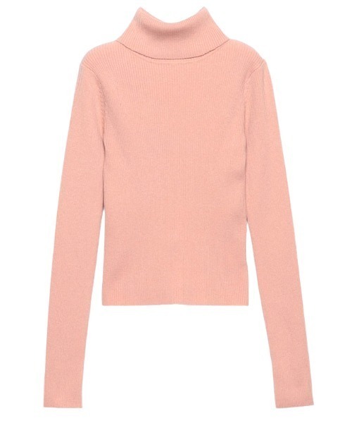 EIMY ISTOIRE（エイミーイストワール）の「タートルネックカラーリブニット（ニット/セーター・レディース・ホワイト/ブラック/ブラウン/ピンク/オレンジ/ブルー/ラベンダー/コーラルピンク/ベージュ/ロイヤルブルー・FREE）」の16枚目の写真