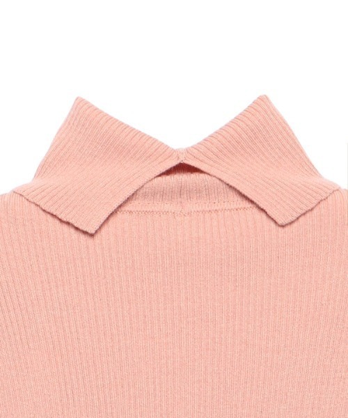 EIMY ISTOIRE（エイミーイストワール）の「タートルネックカラーリブニット（ニット/セーター・レディース・ホワイト/ブラック/ブラウン/ピンク/オレンジ/ブルー/ラベンダー/コーラルピンク/ベージュ/ロイヤルブルー・FREE）」の12枚目の写真