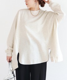 裾変形デザインプルオーバー