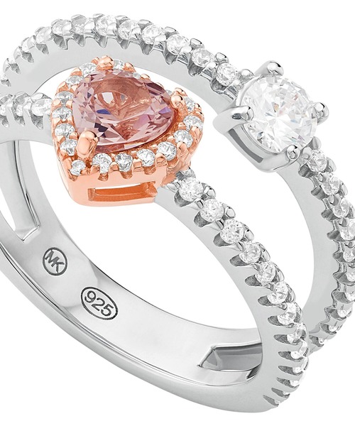 MICHAEL KORS(マイケルコース)の「マイケル・コース アクセサリー レディース 指輪 ローズゴールド, シルバー MKC1597A2931(リング・レディース・マルチ・5/6/7)」の4枚目の写真