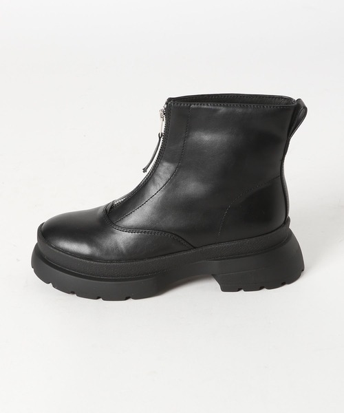 niko and...（ニコアンド）の「オリジナルフロントZIPブーツ（ブーツ・レディース・グレー/ブラック・MEDIUM/LARGE）」の8枚目の写真