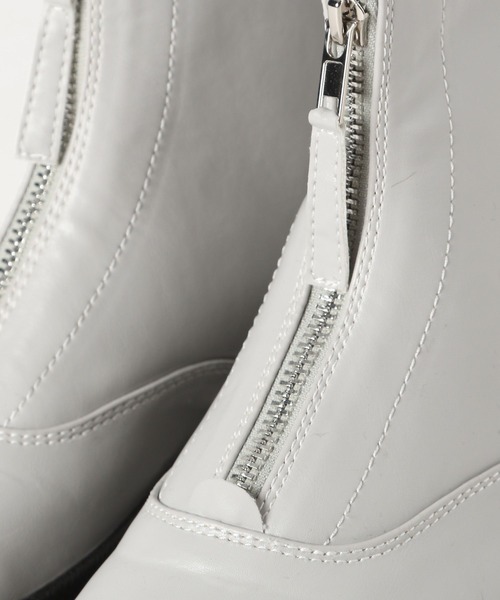 niko and...（ニコアンド）の「オリジナルフロントZIPブーツ（ブーツ・レディース・グレー/ブラック・MEDIUM/LARGE）」の9枚目の写真