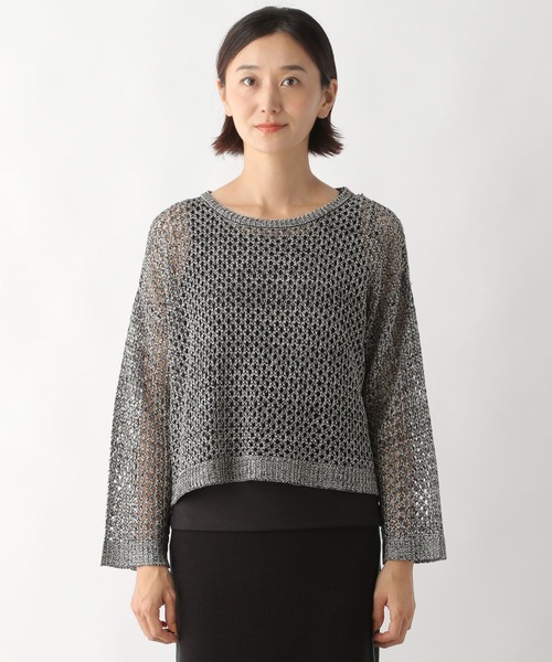 LEPSIM（レプシィム）の「5ゲージ透かしニットインナーセット　164105（ニット/セーター・レディース・レッド/ブラック/グリーン・FREE）」の18枚目の写真