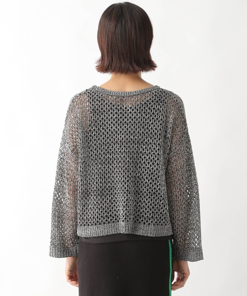 LEPSIM（レプシィム）の「5ゲージ透かしニットインナーセット　164105（ニット/セーター・レディース・レッド/ブラック/グリーン・FREE）」の9枚目の写真