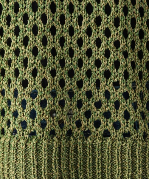 LEPSIM（レプシィム）の「5ゲージ透かしニットインナーセット　164105（ニット/セーター・レディース・レッド/ブラック/グリーン・FREE）」の7枚目の写真