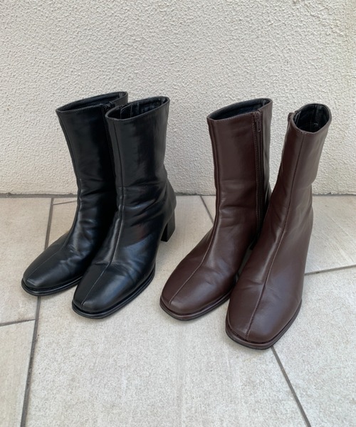 Kastane（カスタネ）の「スクエアミドルブーツ（ブーツ・レディース・ブラック/ブラウン・S/M/L）」の17枚目の写真