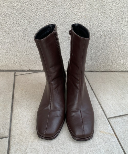 Kastane（カスタネ）の「スクエアミドルブーツ（ブーツ・レディース・ブラック/ブラウン・S/M/L）」の18枚目の写真