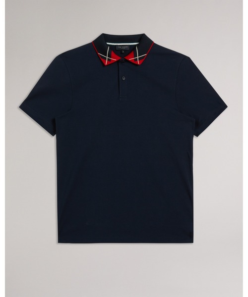 Ted Baker(テッドベーカー)の「LAMBA アーガイルカラー ポロシャツ(ポロシャツ・メンズ・ネイビー・2/4/3/5/1)」の8枚目の写真