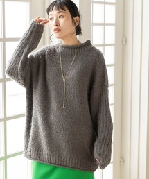 CRAFT STANDARD BOUTIQUE | バスケット編スタンドネックチュニック　◆(ニット/セーター)