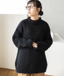 CRAFT STANDARD BOUTIQUE | バスケット編スタンドネックチュニック ◆(ニット/セーター)