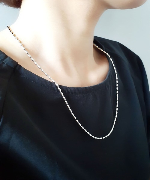 セール】キャッツアイ カットボールチェーン シンプル ネックレス 