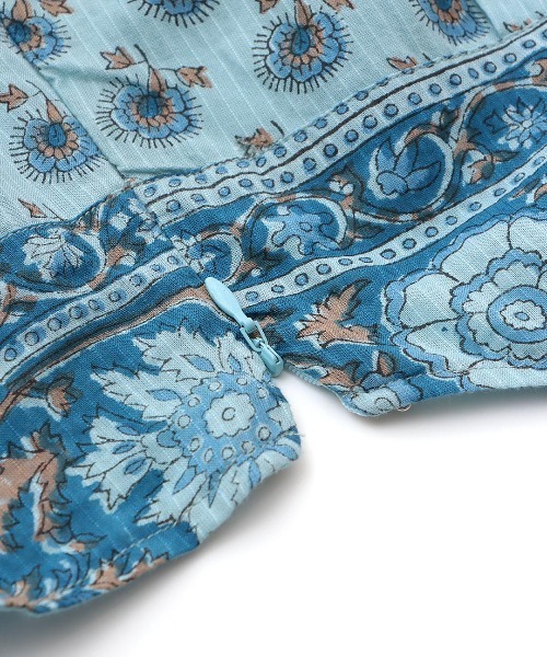 チチカカ（チチカカ）の「エコフレンドリー フロルブロックプリントサロペットパンツ（サロペット/オーバーオール・レディース・イエロー/ブルー/アイボリー・FREE）」の16枚目の写真