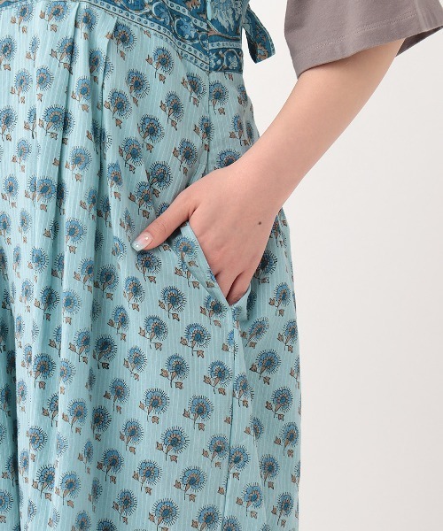 チチカカ（チチカカ）の「エコフレンドリー フロルブロックプリントサロペットパンツ（サロペット/オーバーオール・レディース・イエロー/ブルー/アイボリー・FREE）」の21枚目の写真