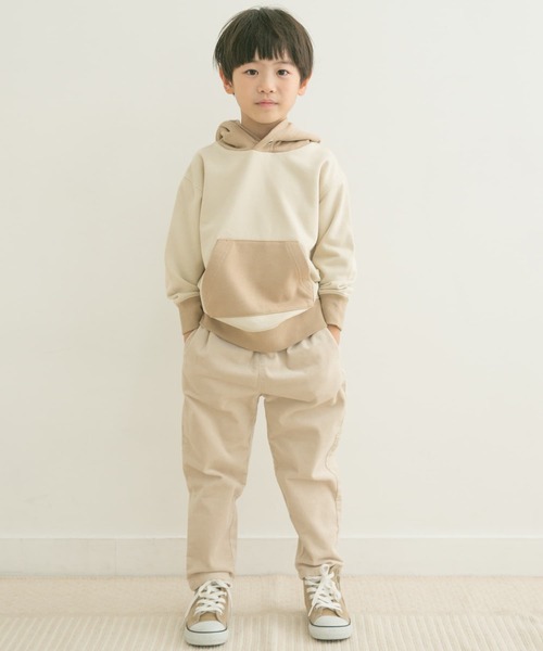 URBAN RESEARCH DOORS(アーバンリサーチドアーズ)の「配色裏毛ビッグフーディ(KIDS)(スウェット・キッズ・ベージュ/グレー・105/120/135)」の14枚目の写真