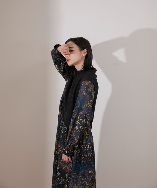 美品 23AW エンフォルド ベストレイヤードドレス 長袖 ロング ワンピース 楽天市場】ジレとシャツワンピースの2点セット レディース ベスト 長袖