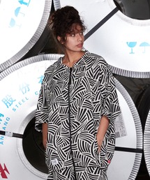 Wagara dolman zipper shirt