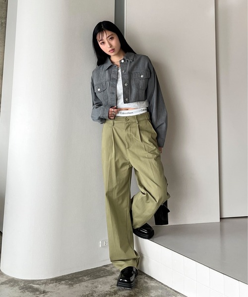 EPIMI E'PIMMY（エピミエピミー）の「カップ付きボーダータンク（タンクトップ・レディース・オートミール/ブラック/ブラック系その他/オフホワイト・MEDIUM）」の9枚目の写真