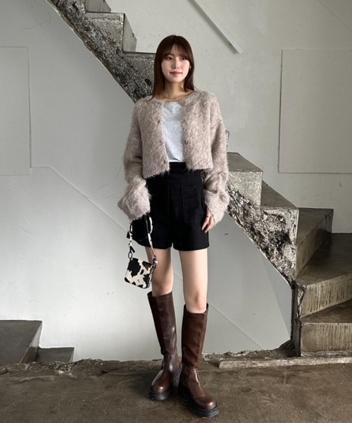 EPIMI E'PIMMY（エピミエピミー）の「カップ付きボーダータンク（タンクトップ・レディース・オートミール/ブラック/ブラック系その他/オフホワイト・MEDIUM）」の14枚目の写真