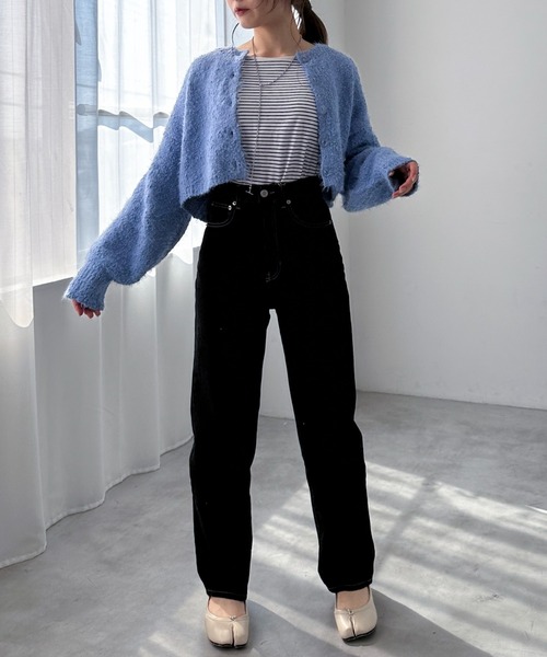 EPIMI E'PIMMY（エピミエピミー）の「カップ付きボーダータンク（タンクトップ・レディース・オートミール/ブラック/ブラック系その他/オフホワイト・MEDIUM）」の22枚目の写真