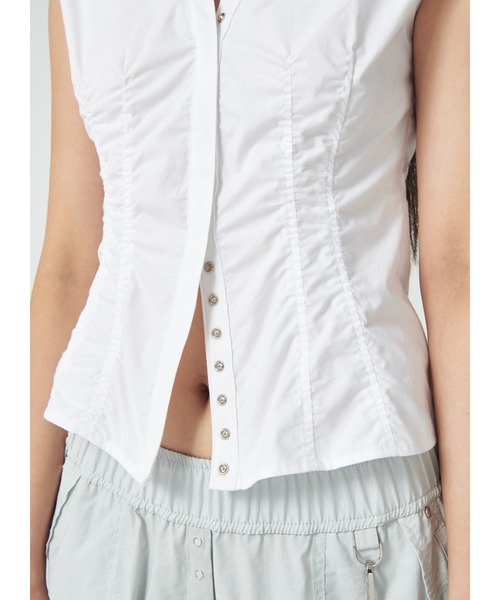 LOW CLASSIC（ロウ クラシック）の「CAP SLEEVE SHIRT（シャツ 