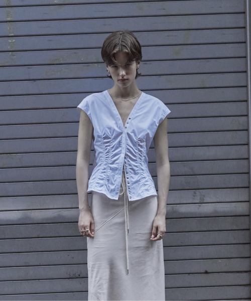 LOW CLASSIC（ロウ クラシック）の「CAP SLEEVE SHIRT（シャツ
