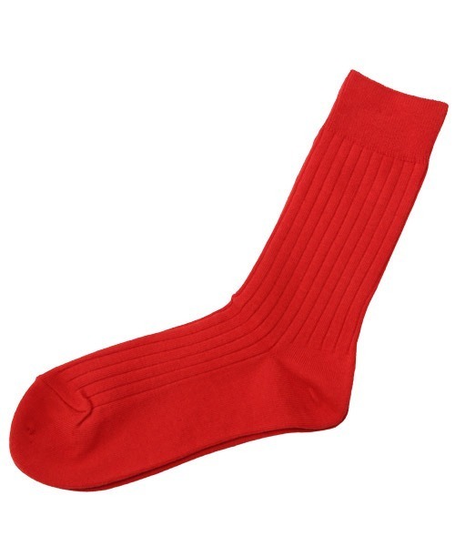 THE SOX（ザ ソックス）の「THE SOX(ザソックス)無地リブクルーソックス（ソックス/靴下・メンズ・グレイッシュベージュ/ネイビー/マスタード/ラベンダー/イエロー/レッド/ホワイト/グレー/ブラック/カーキ/ローズ・FREE）」の10枚目の写真