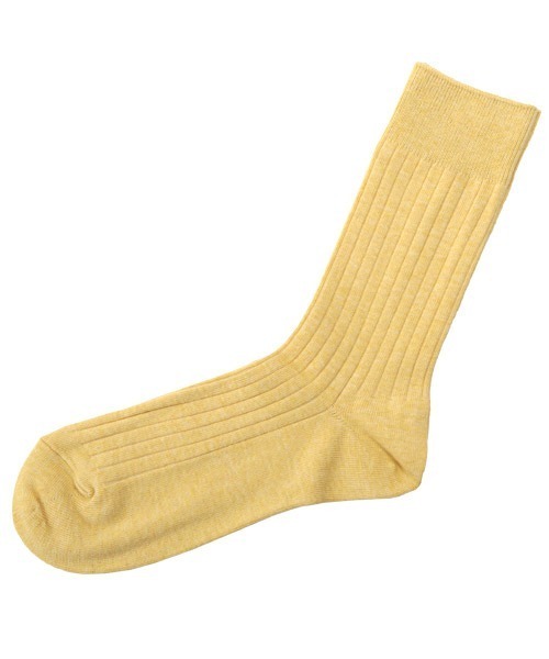 THE SOX（ザ ソックス）の「THE SOX(ザソックス)無地リブクルーソックス（ソックス/靴下・メンズ・グレイッシュベージュ/ネイビー/マスタード/ラベンダー/イエロー/レッド/ホワイト/グレー/ブラック/カーキ/ローズ・FREE）」の8枚目の写真