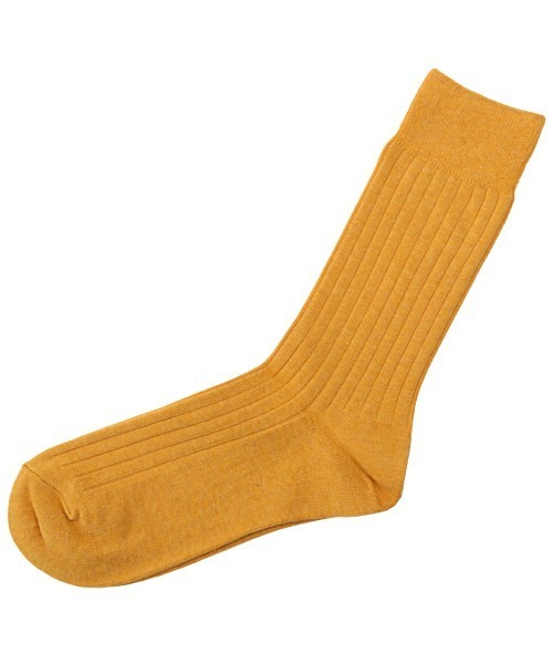 THE SOX（ザ ソックス）の「THE SOX(ザソックス)無地リブクルーソックス（ソックス/靴下・メンズ・グレイッシュベージュ/ネイビー/マスタード/ラベンダー/イエロー/レッド/ホワイト/グレー/ブラック/カーキ/ローズ・FREE）」の9枚目の写真