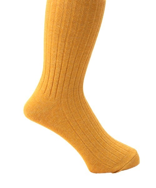 THE SOX（ザ ソックス）の「THE SOX(ザソックス)無地リブクルーソックス（ソックス/靴下・メンズ・グレイッシュベージュ/ネイビー/マスタード/ラベンダー/イエロー/レッド/ホワイト/グレー/ブラック/カーキ/ローズ・FREE）」の14枚目の写真