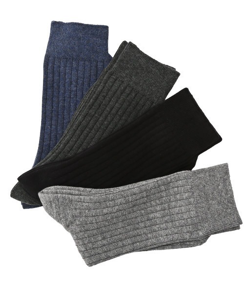 THE SOX（ザ ソックス）の「THE SOX(ザソックス)無地リブクルーソックス（ソックス/靴下・メンズ・グレイッシュベージュ/ネイビー/マスタード/ラベンダー/イエロー/レッド/ホワイト/グレー/ブラック/カーキ/ローズ・FREE）」の21枚目の写真