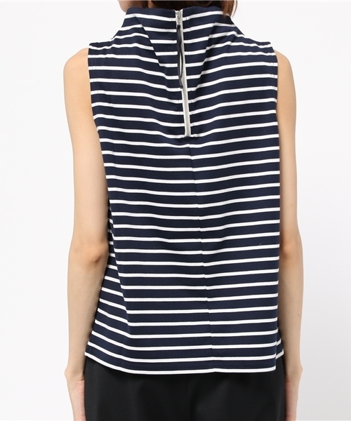 SENSE OF PLACE by URBAN RESEARCH（センスオブプレイスバイアーバンリサーチ）の「ボトルネックボーダープルオーバー（Tシャツ/カットソー・レディース・ホワイト/グレー/ネイビー・FREE）」の5枚目の写真