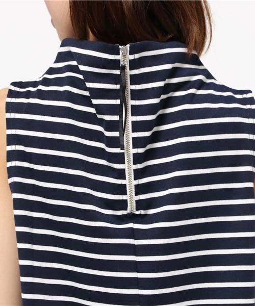 SENSE OF PLACE by URBAN RESEARCH（センスオブプレイスバイアーバンリサーチ）の「ボトルネックボーダープルオーバー（Tシャツ/カットソー・レディース・ホワイト/グレー/ネイビー・FREE）」の7枚目の写真