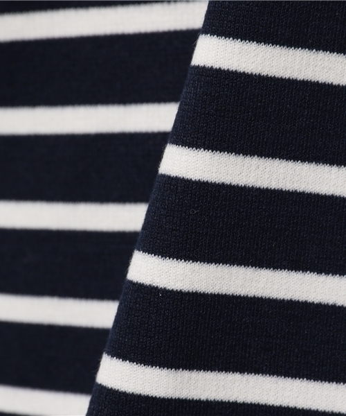 SENSE OF PLACE by URBAN RESEARCH（センスオブプレイスバイアーバンリサーチ）の「ボトルネックボーダープルオーバー（Tシャツ/カットソー・レディース・ホワイト/グレー/ネイビー・FREE）」の10枚目の写真