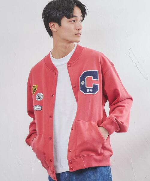 coen（コーエン）の「裏毛グラウンドスタジャン（スタジャン・メンズ・レッド/コバルトブルー・S/M/L/XL）」の3枚目の写真